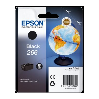 Epson Inkjet Cartridgre 266 Black για Workforce WF‑100W - T266140