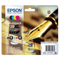 Epson Inkjet Cart.  Μultipack SET 4 Black+Color 16XL
