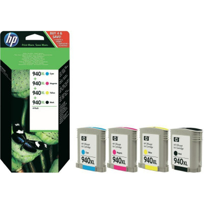 Ηewlett Packard - set 4  colours inkjet cartridges multipack  C4906AE  940xl 