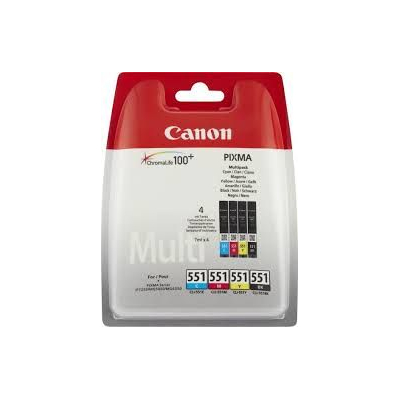 Canon Inkjet Catr. Color  C/M/Y/ΒΚ CLI-551 Multipack