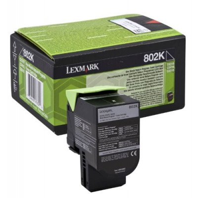 Lexmark - Laser color Toner black cx310/410 - 802k 