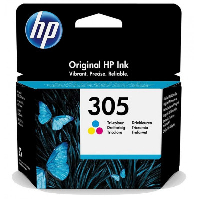 Hewlett Packard-Inkjet Cartridge- 3YM60AE tri-color # 305