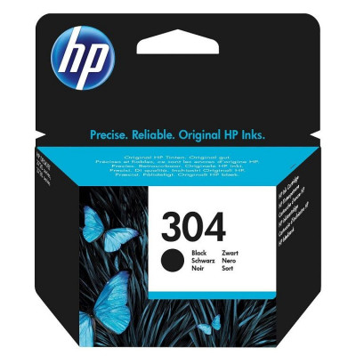 Hewlett Packard-Inkjet Cartridge-N9K06AE Black #304  