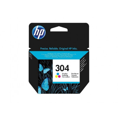 Hewlett Packard-Inkjet Cartridge-N9K05AE Tri-color #304   