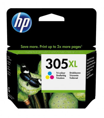 Hewlett Packard-Inkjet Cartridge- 3YM63AE tri-color # 305 xl