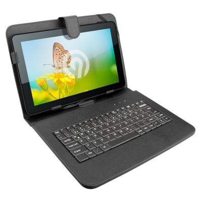 Θήκη tablet 7-8 inches δερματίνη  με ενσωματομένο πληκτρολόγιο  - Ninetec 