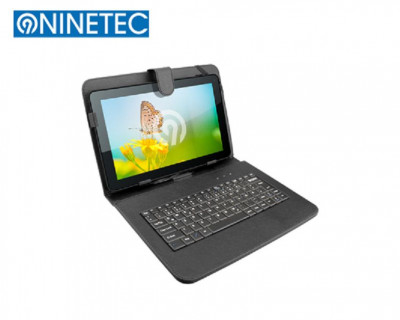 Θήκη tablet 10.1 inches δερματίνη  με ενσωματομένο πληκτρολόγιο  - Ninetec 