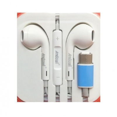 Ακουστικά stereo hands free ψείρες με ρυθμιστή - type C  - QY008 