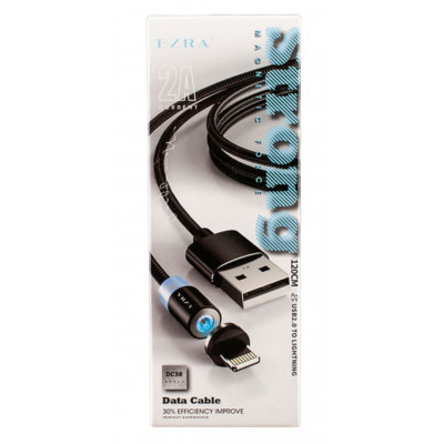 Μαγνητικό Καλώδιο Φόρτισης & Μεταφοράς Δεδομένων USB 2A σε Lightning - Ezra 